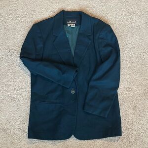 Vintage 100% Wool- Sag Harbor Navy Women's Coat